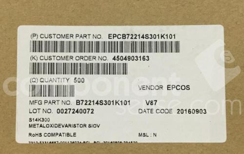 B72214S301K101